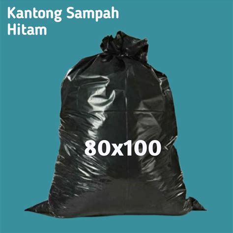 Jual KANTONG SAMPAH PLASTIK BESAR 80X100CM KANTONG PLASTIK TAS