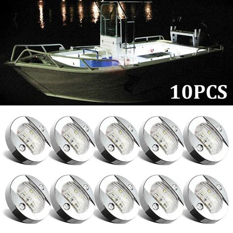 Marine Boat LED Cabin Deck Courtesy Light Stern Transom Lights 12V 24V