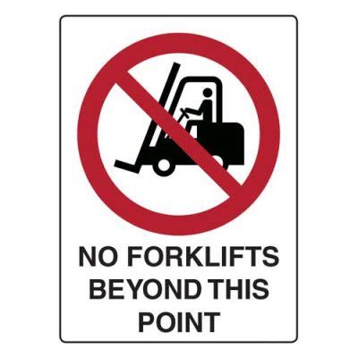 No Forklifts Beyond This Point Safety Signs Direct