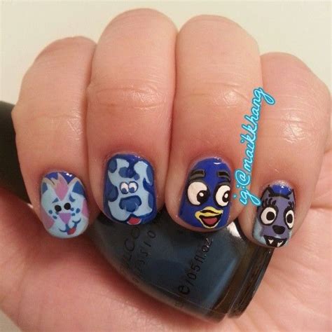 Blues Clues Nails Creative Nails Nails Nail Art