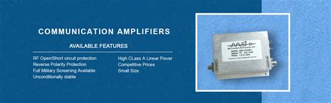 Microwave Solutions Rf Microwave Amplifiers