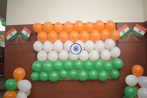 Independence Day Special Office Decoration With Balloons Kites Flags