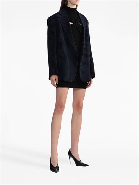 Coperni Cut Out Twisted Wool Minidress Farfetch