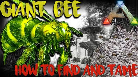 ARK GIANT BEE HOW TO FIND AND TAME SOLO UPDATE 257 YouTube