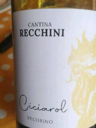 Cantina Recchini Ciciarol Pecorino Vivino Us