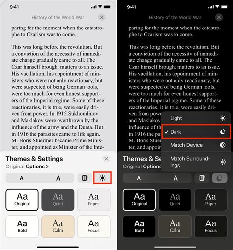 How To Enable Dark Mode In Apple Books