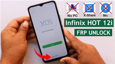 Infinix Hot 12i X665B Frp Bypass Unlock Google Account Lock Without Pc