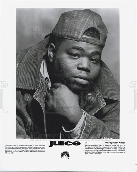 1992 Press Photo Actor Jermaine Hopkins Stars As Steele In Juice Par