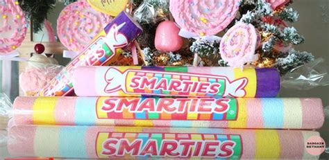 DIY Smarties Candies | Candy themed party, Candy birthday party ...