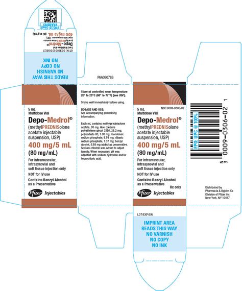 Depo Medrol® Methylprednisolone Acetate Injectable Suspension Usp