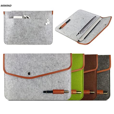 High Quality Notebook Laptop Wool Felt Sleeve Bag For Macbook Air