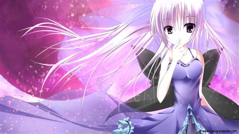 Anime Girl Purple Hair Wallpapers - Wallpaper Cave