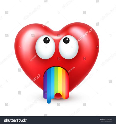 Heart Smiley Emoji Vector Valentines Day Stock Vector (Royalty Free ...