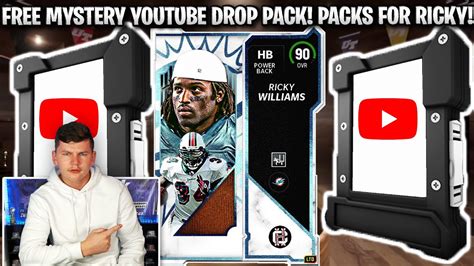 Free Mystery Youtube Drop Pack Packs For Ltd Ricky Williams Madden