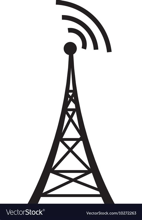 Antenna Communication Tower Royalty Free Vector Image