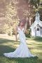 Style Allover Lace Fit And Flare Bridal Dress With Deep Bikini