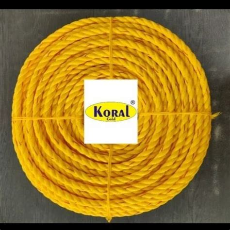 Yellow 4mm Nylon Polypropylene Rope For Industrial At Rs 113 Kg In