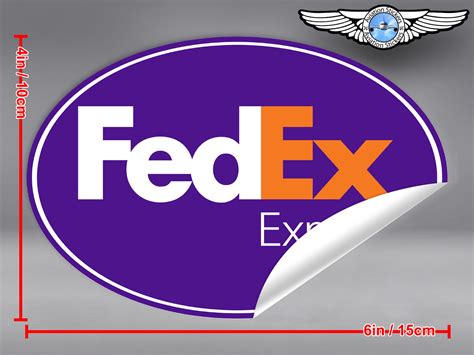 Fed Ex Fedex Express Logo Oval Decal Sticker Ebay