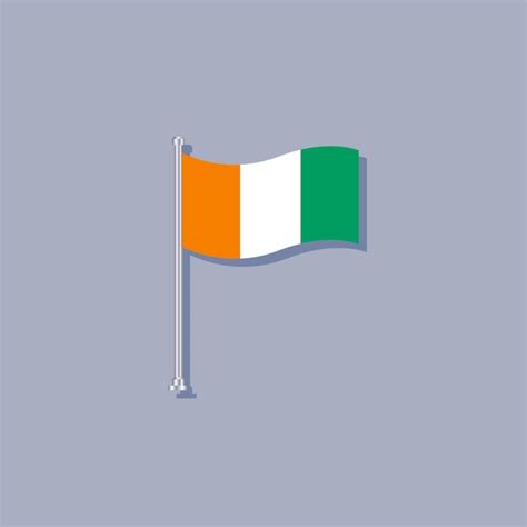 Premium Vector Illustration Of Ivory Coast Flag Template