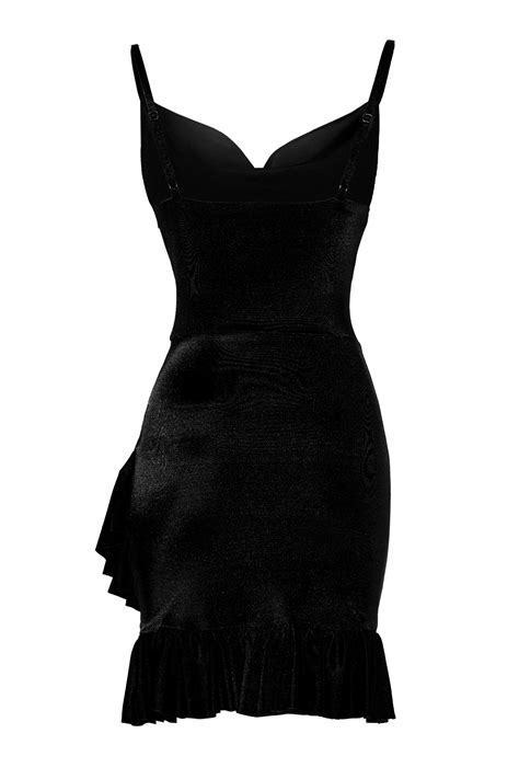 Black Satin Sleeveless Mini Dress 964842 001 Satin Keikei