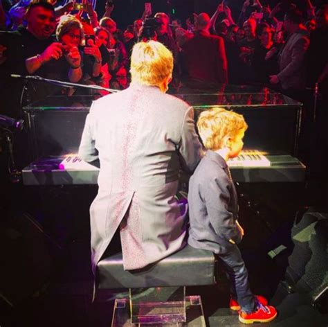 Elton John shares rare photo of his sons supporting England in the ...