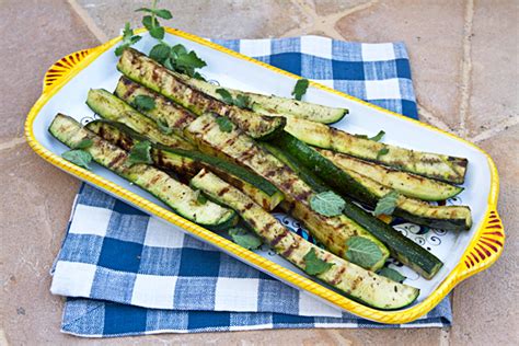 Grilled Zuzzhini With Mint Italian Food Forever