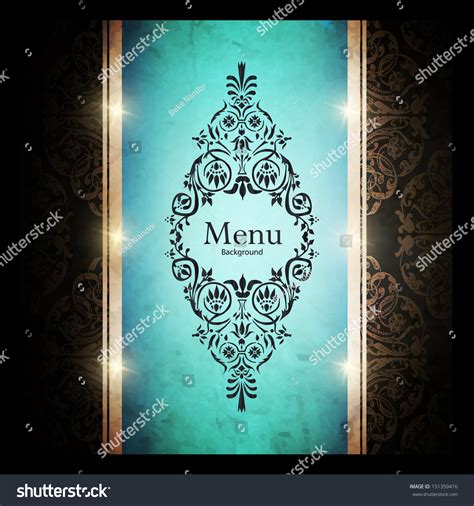 Vector Restaurant Menu Design Stock Vector Royalty Free 151359416 Shutterstock