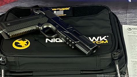 Nighthawk Custom Agent 2 Smoked Nitride 45 ACP 1911 Pistol Bull Barrel