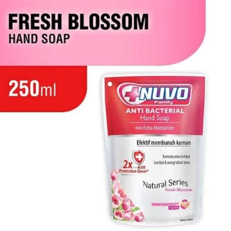 Jual NUVO HAND WASH SABUN CUCI TANGAN ANTIBACTERI REFILL 250ML ICY