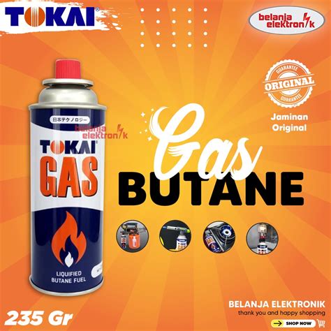 Jual TABUNG GAS PORTABLE TOKAI GAS KALENG 235 GRAM Shopee Indonesia