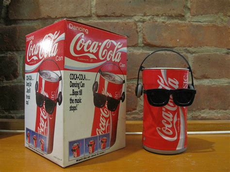 1989 Dancing Coca Cola Can Waco Takark Headphones Sunglasses Orig Paper