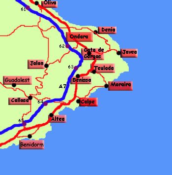 Places to visit from Calpe, Costa Blanca, Spain