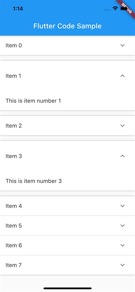 Expand Item Inside List Of Items Expansionpanel In Flutter