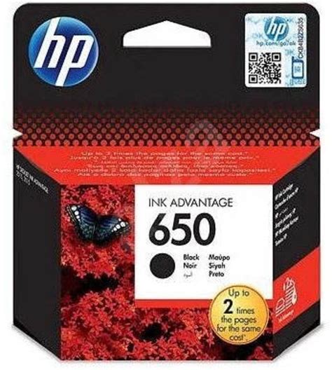 HP 650 / HP CZ101A BLACK-FEKETE EREDETI 10 ml -360 A4 lap nyomtatási ...
