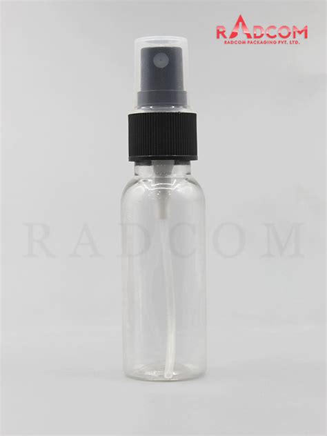 Ml Boston Clear Pet Bottle With Black Mist Pump And Pp Dust Cap