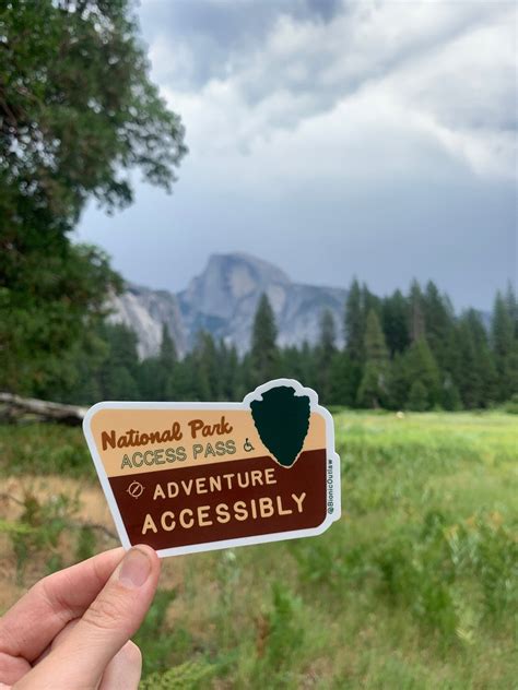 National Park Access Pass Sticker Adventure Accessibly Accessibility Leave No Trace Leave Only