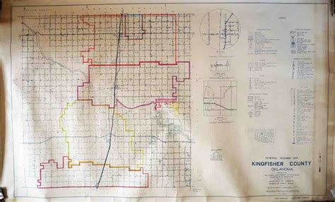 General Highway Map - Kingfisher County, Oklahoma - High Ridge Books, Inc.