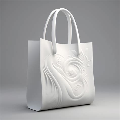 Premium Ai Image Environmentally Friendly White Bag