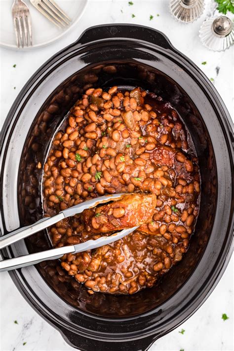 Slow Cooker Country Style Ribs And Baked Beans The Magical Slow Cooker