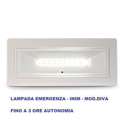 Lampada Di Emergenza A Led Parete Modello Diva Inim H Se