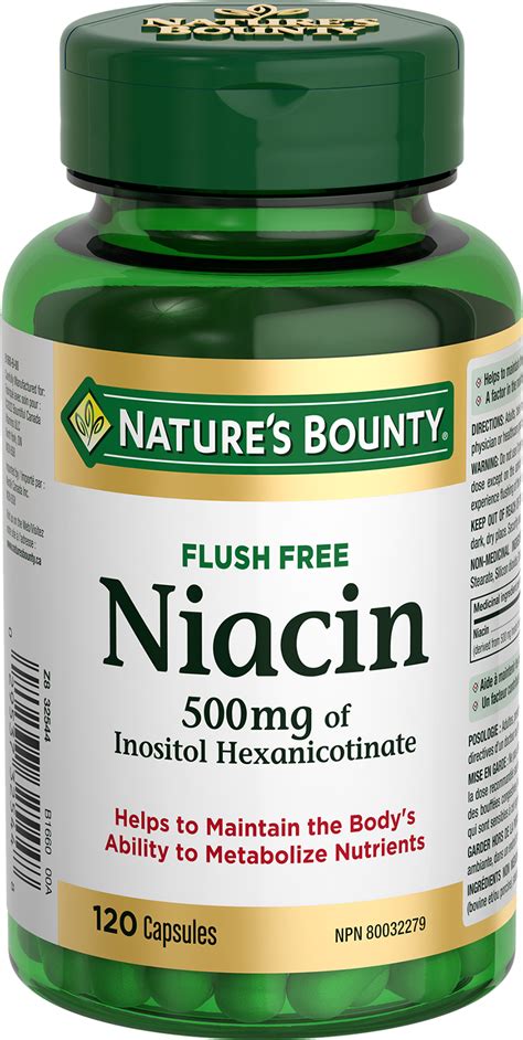 Natures Bounty Niacin Made With Nestle