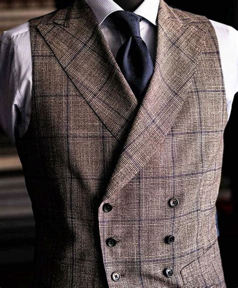 Brown And Tan Chevron Harris Tweed Waistcoat Artofit