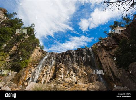 Cascade De Cusarare Creel Barranca Del Cobre Canyon Du Cuivre Dans