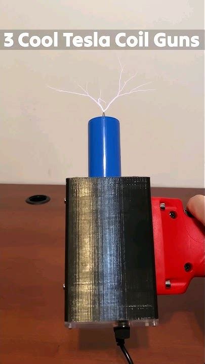 3 Cool Tesla Coil Guns High Voltage Toys ⚡ Shorts Youtube