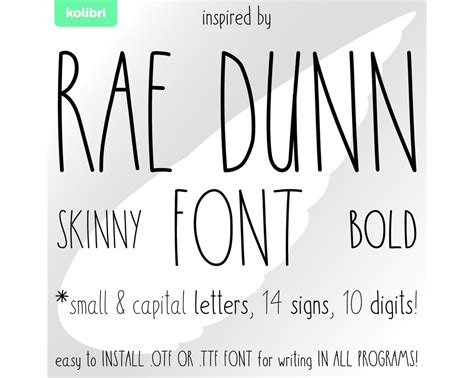 Farmhouse Font Inspired By Rae Dunn Font Otf Ttf Font Handwritten Svg