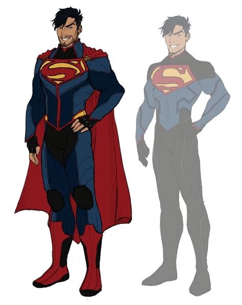 Adult Conner As Superman Superhero Design Dc Comics Artwork Dc Comics Superheroes