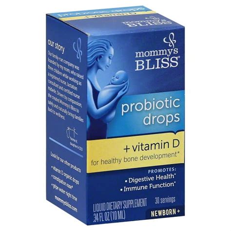 Mommy S Bliss Probiotic Drops Vitamin D For Baby Newborn Digestion