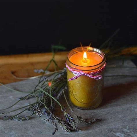 Easy Beeswax Candles In Mason Jars Rootsy Network