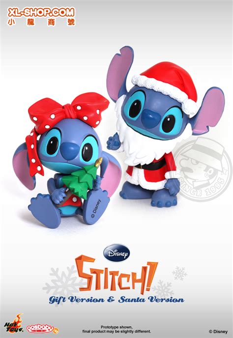 Hot Toys Stitch Cosbaby S Series Santa Gift Versions Set Of