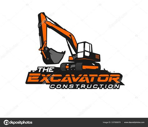 Excavator Logo Template Vector Heavy Equipment Logo Vector Construction